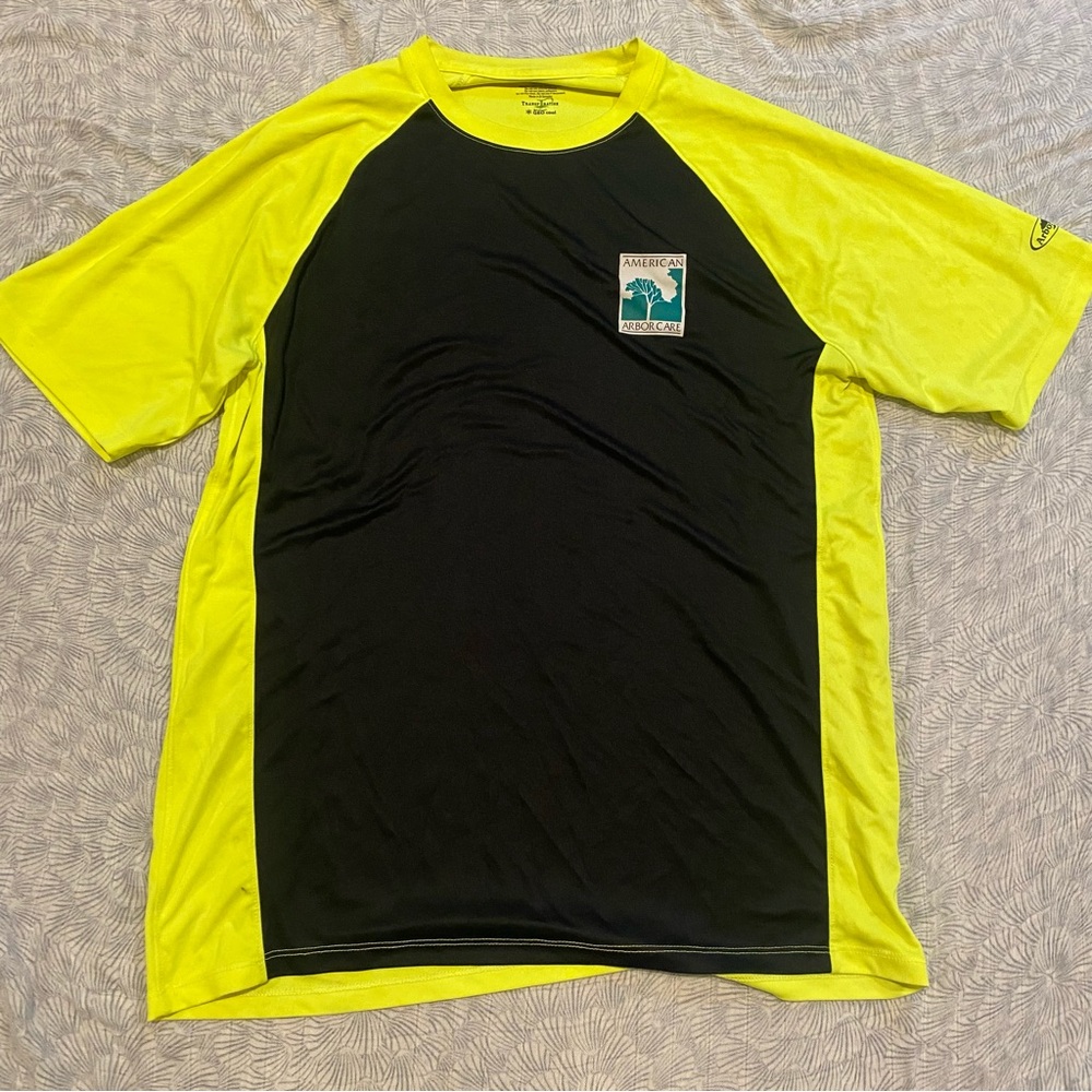 Vibrant Yellow and Black Rash Guard for Men